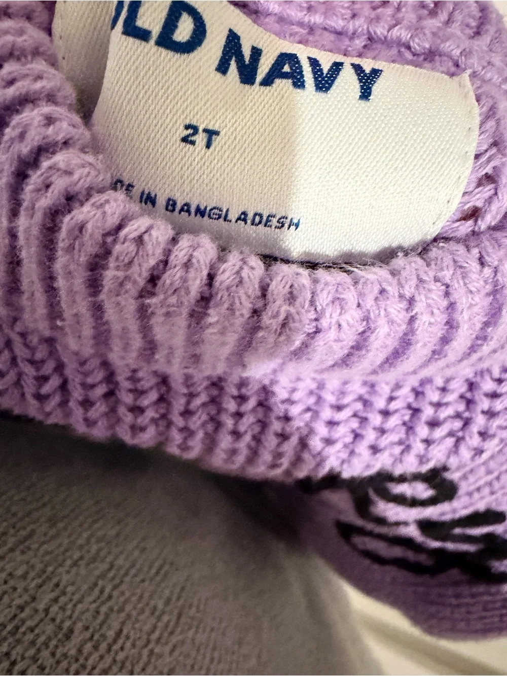Lavender 'Spooky' Knit Sweater